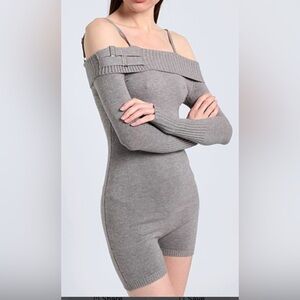 Frankie's Bikinis Charcoal Kids Bodysuit